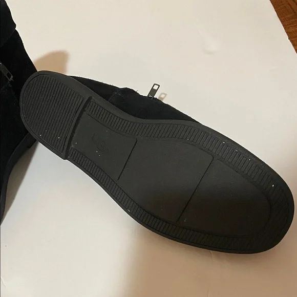 UGG Black Suede Zipper Boots - Picture 3 of 5